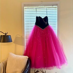 Elegant Pink and Blue Kids Dress